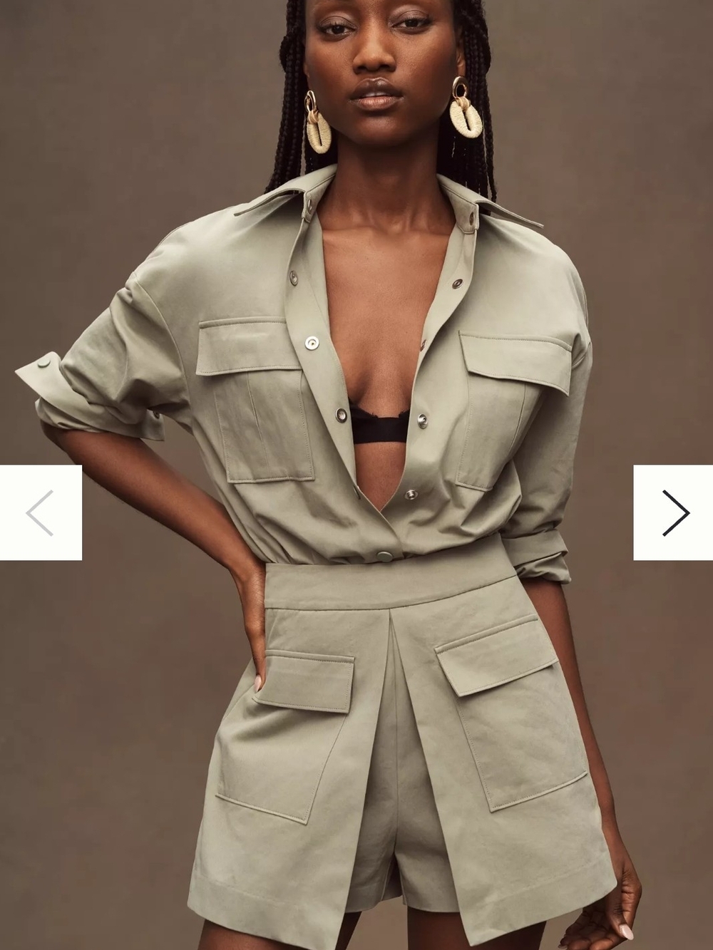 Mare Mare Long-Sleeve Utility Romper